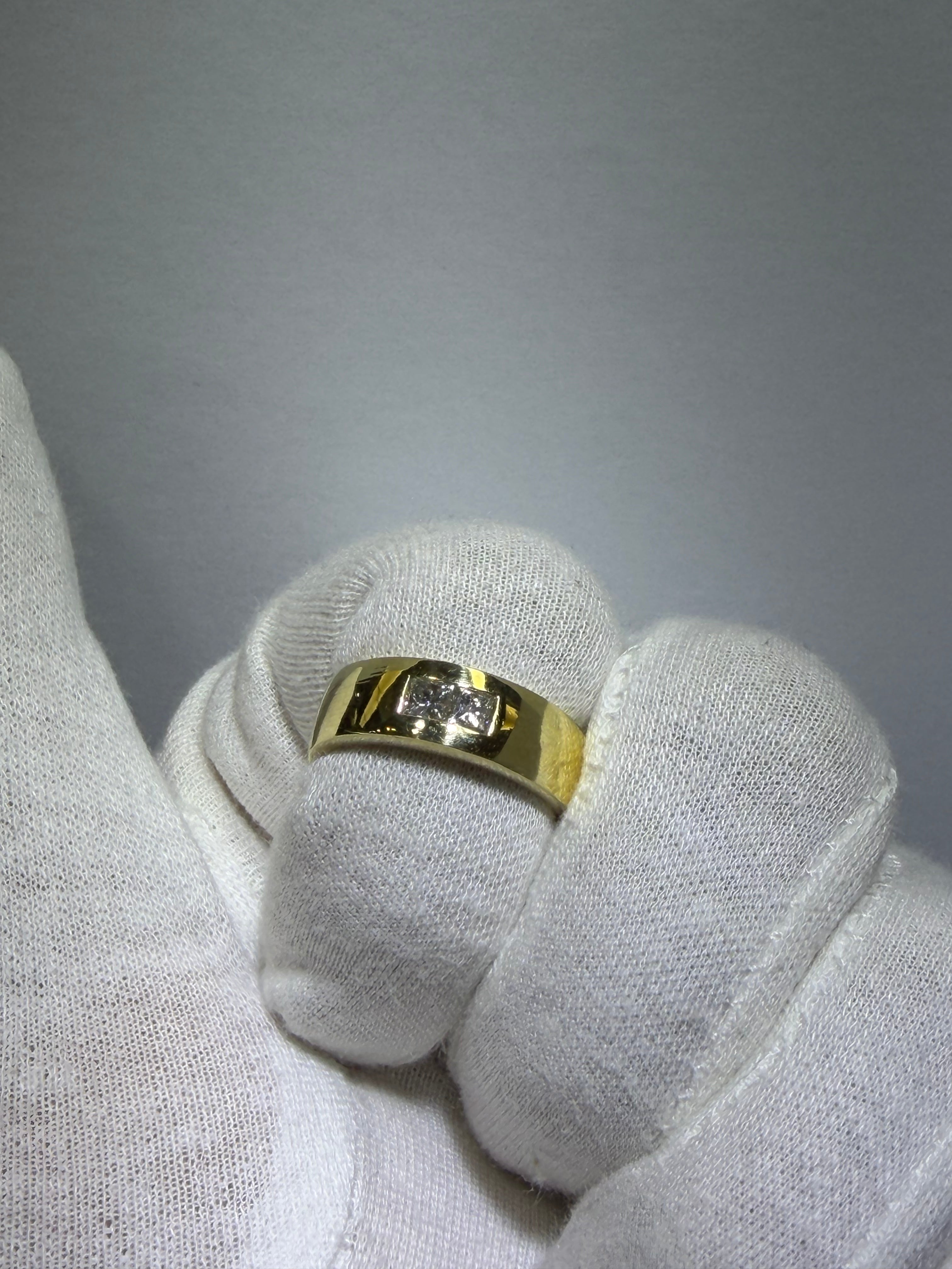 14K Yellow Gold Diamond Wedding Band with 0.40 ct Natural Diamonds