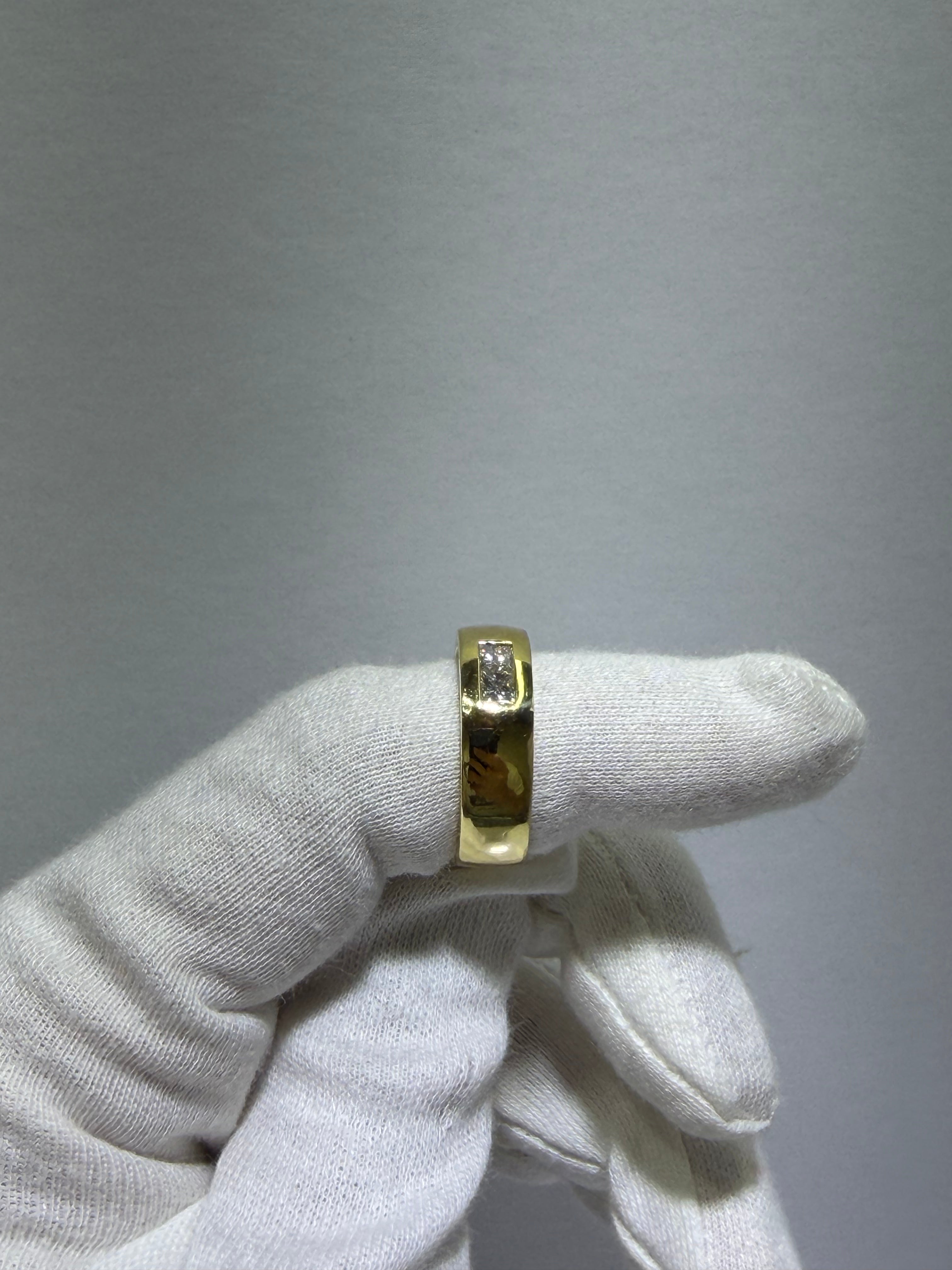 14K Yellow Gold Diamond Wedding Band with 0.40 ct Natural Diamonds