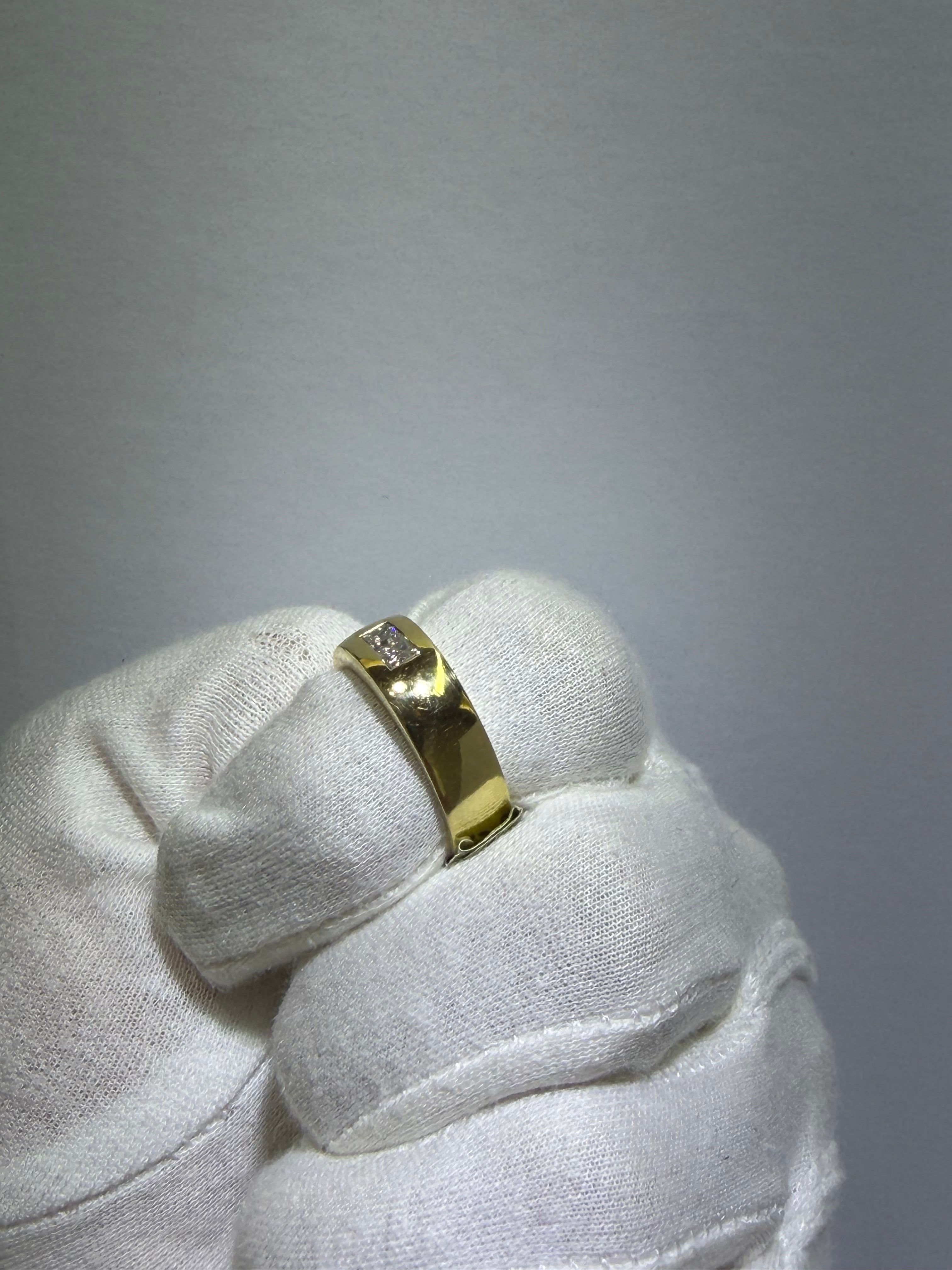 14K Yellow Gold Diamond Wedding Band with 0.40 ct Natural Diamonds