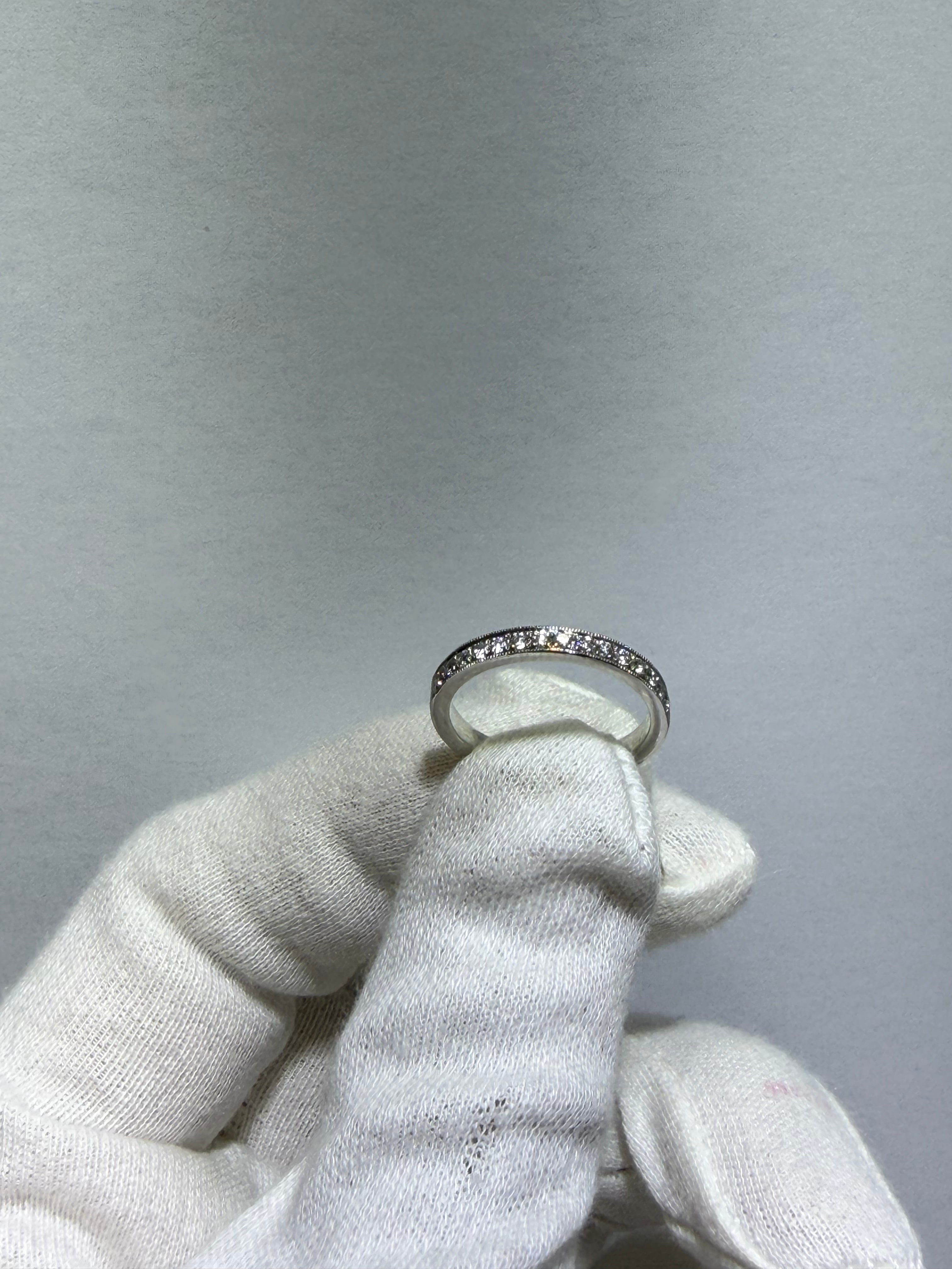 Diamond Wedding Band with 0.22 ct Natural Diamonds, Available in Multiple Metals