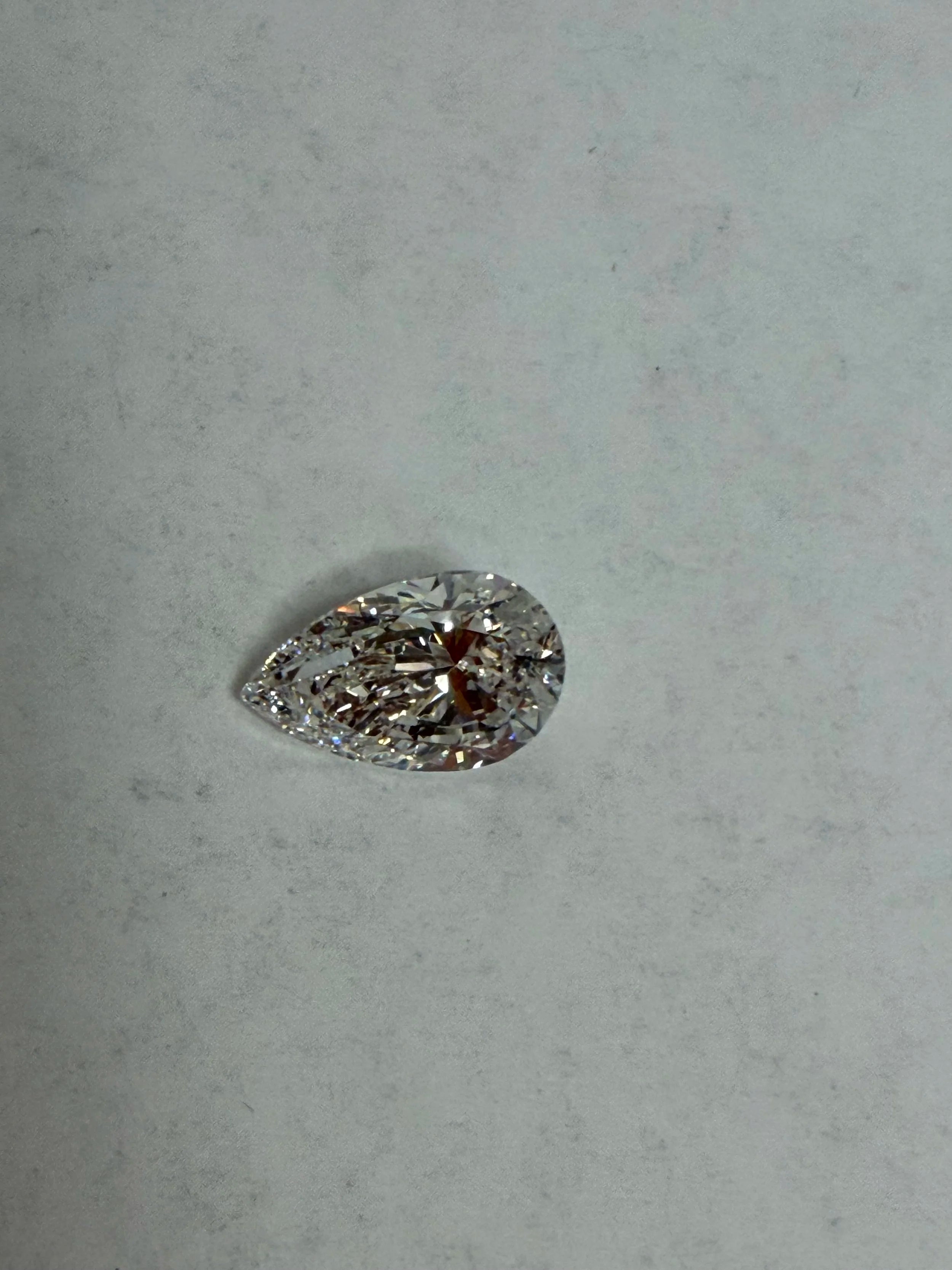 3.92 ct. E/VVS2 Pear-shaped Lab-grown Diamond