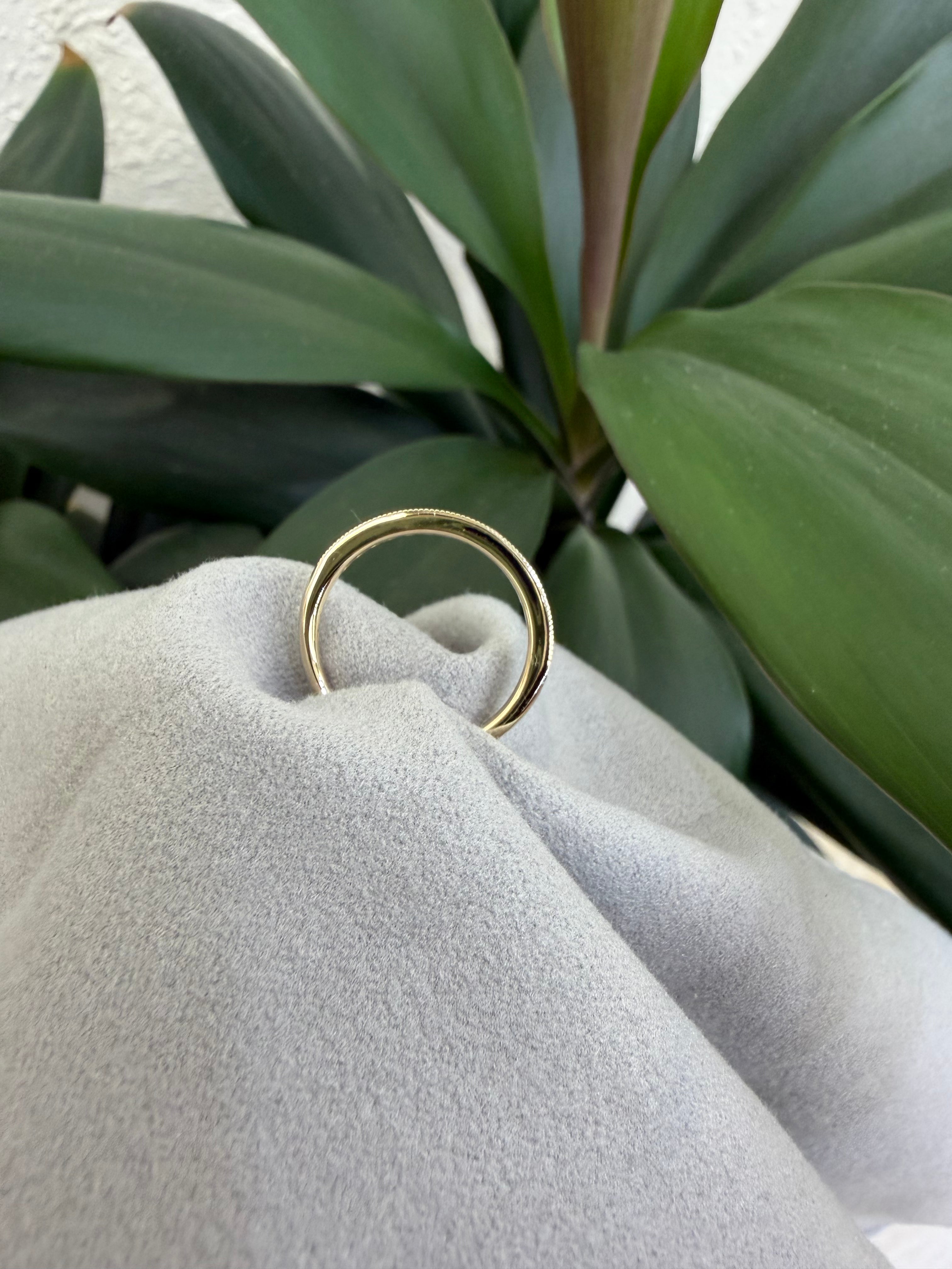Diamond Wedding Band with 0.22 ct Natural Diamonds, Available in Multiple Metals