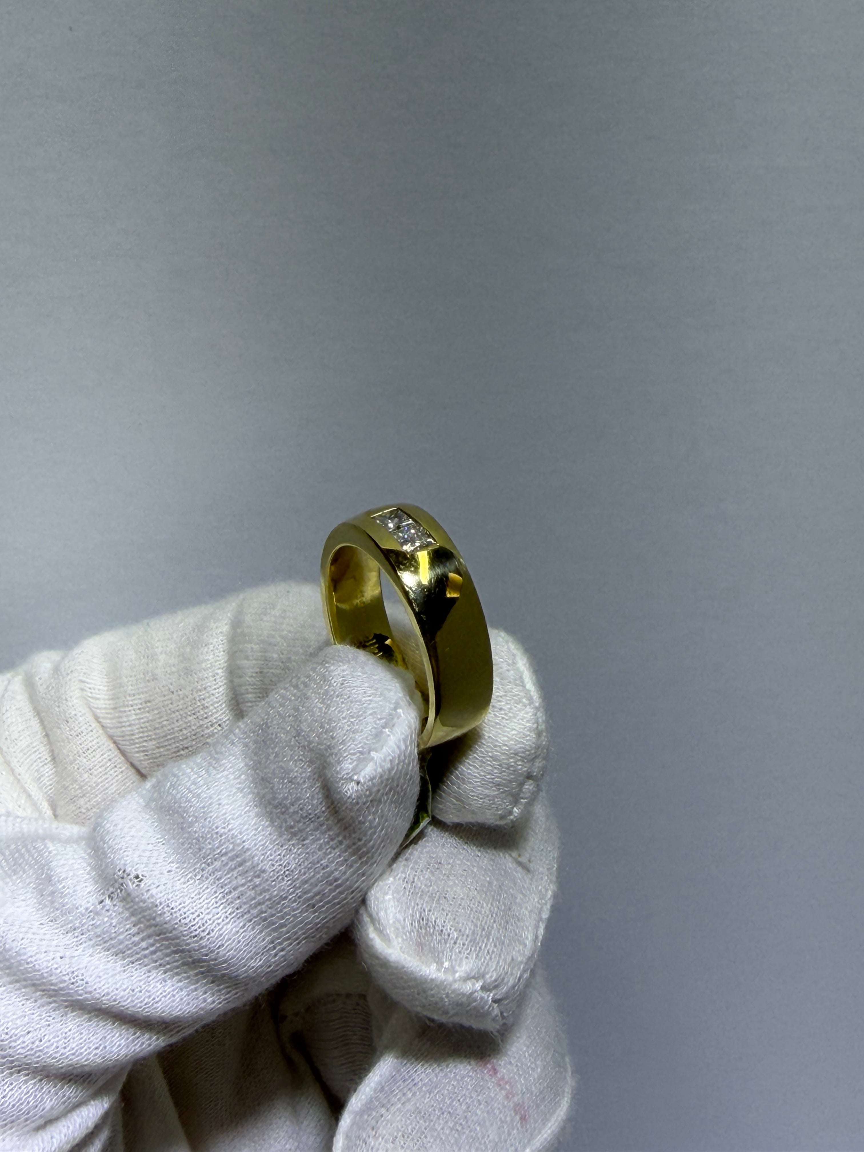 14K Yellow Gold Diamond Wedding Band with 0.40 ct Natural Diamonds