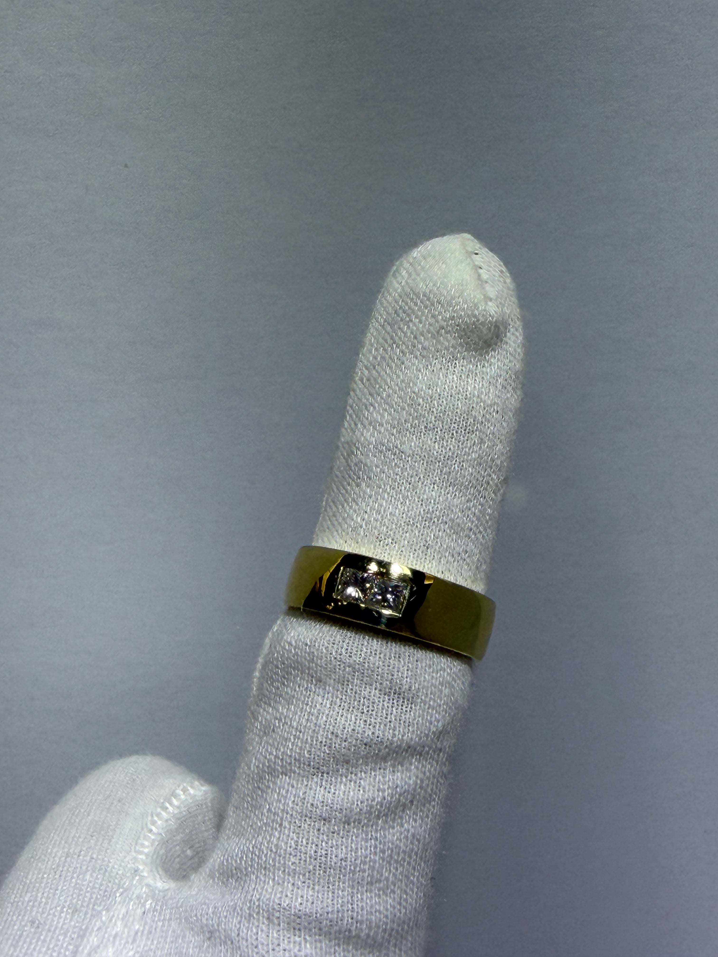 14K Yellow Gold Diamond Wedding Band with 0.40 ct Natural Diamonds