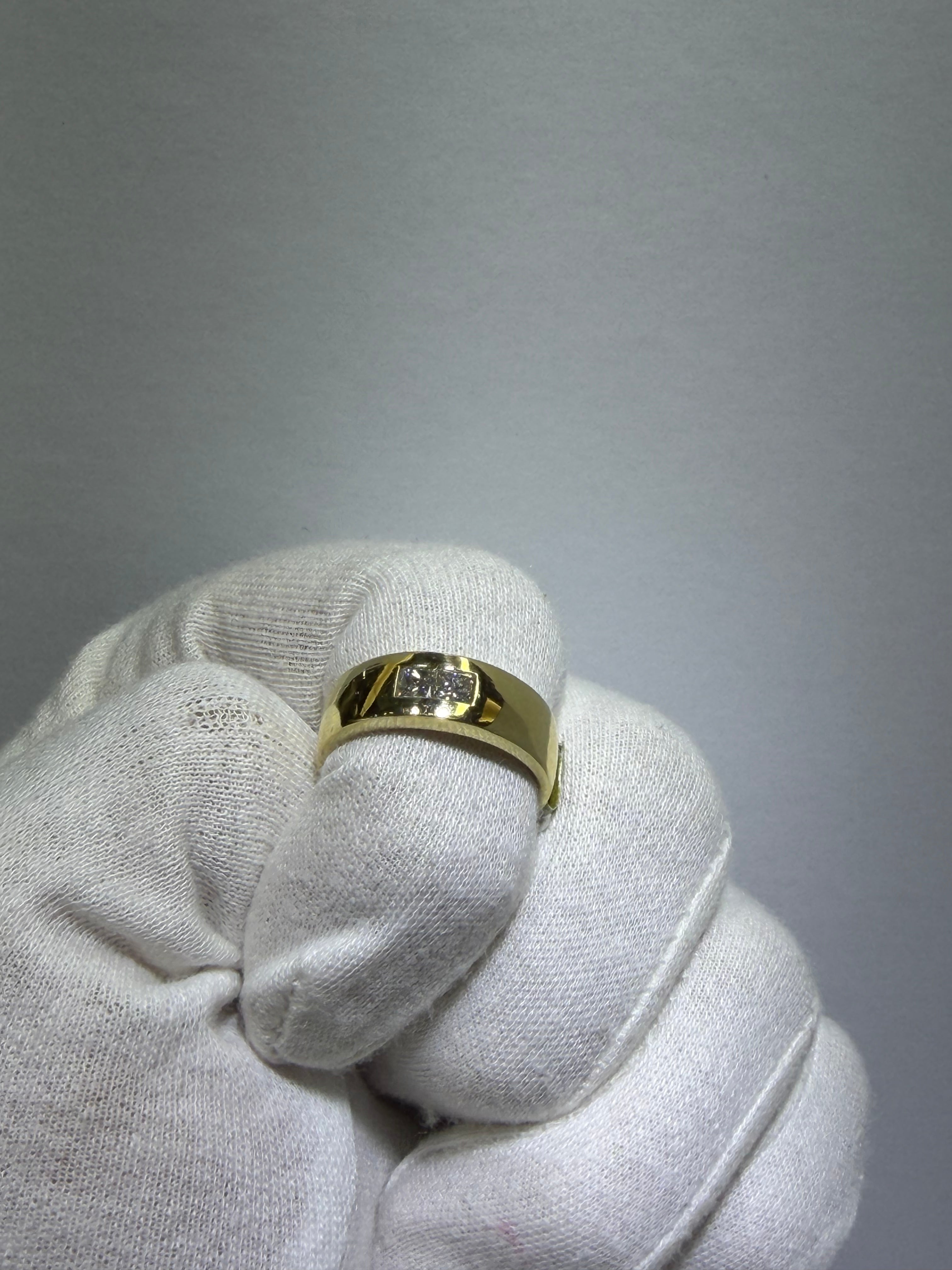 14K Yellow Gold Diamond Wedding Band with 0.40 ct Natural Diamonds