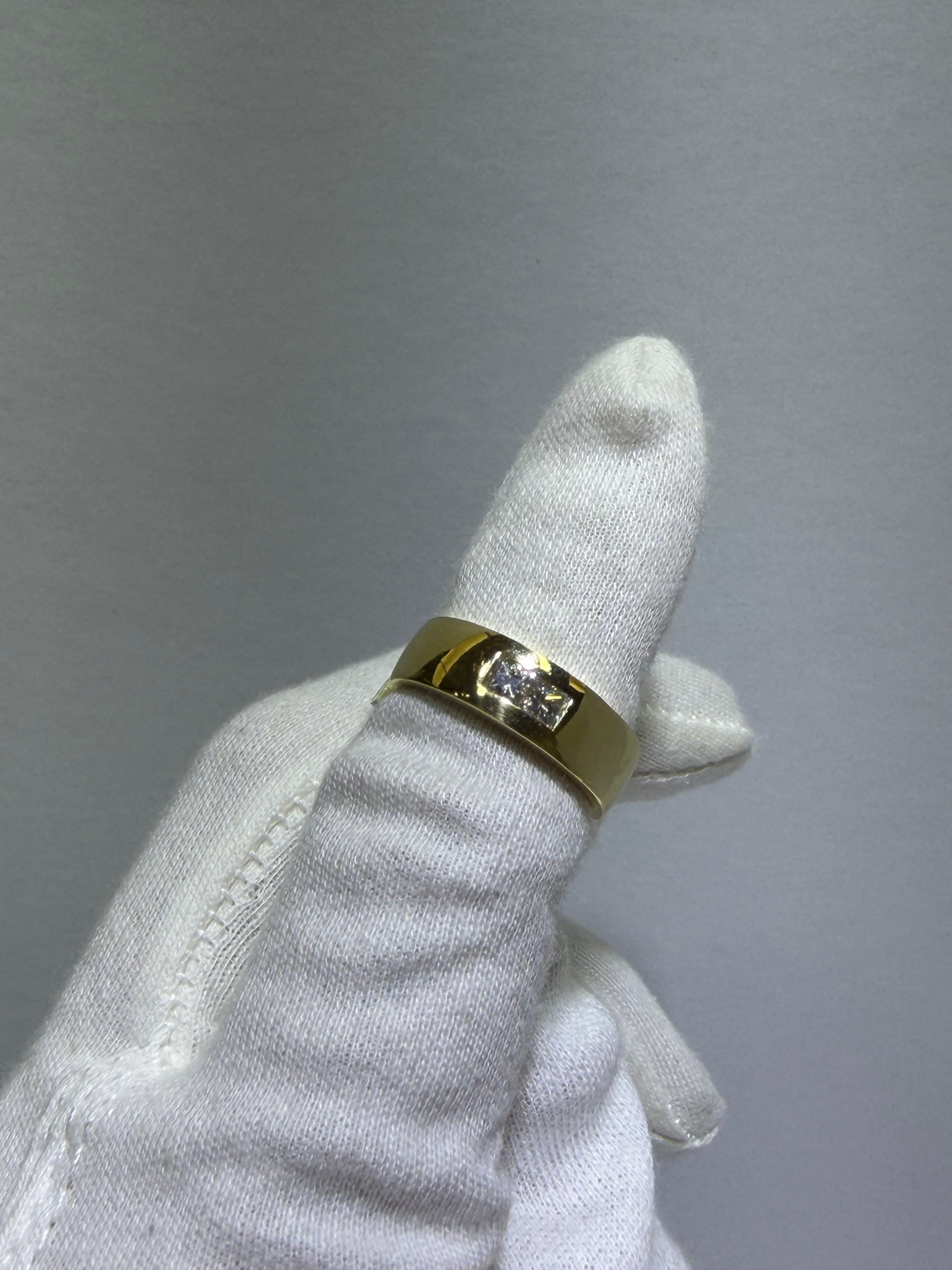 14K Yellow Gold Diamond Wedding Band with 0.40 ct Natural Diamonds