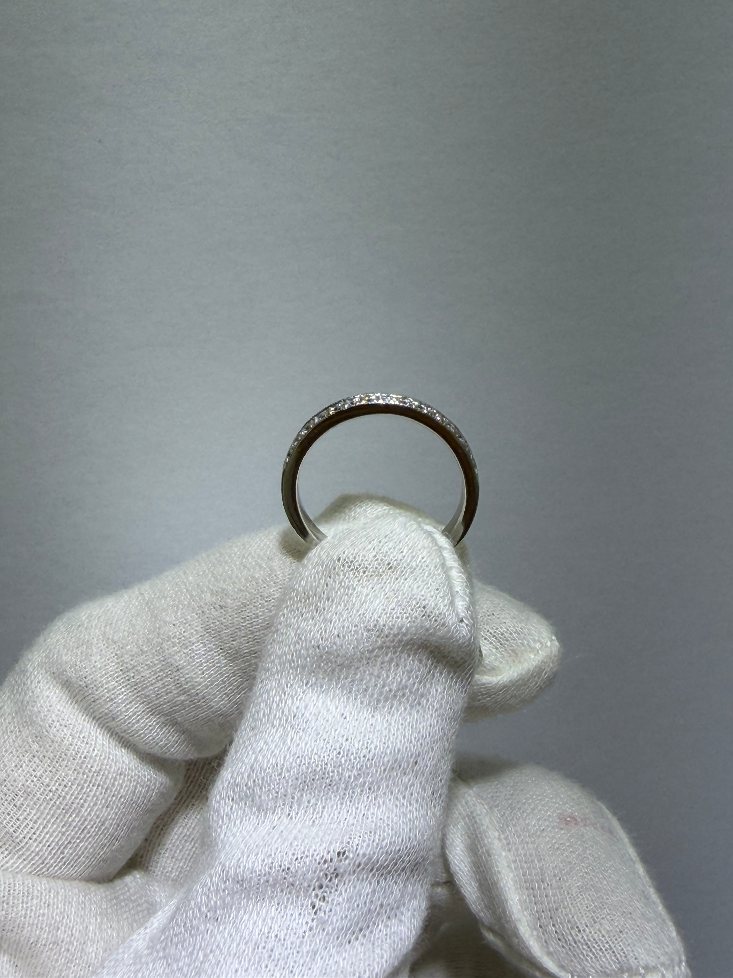 Diamond Wedding Band with 0.22 ct Natural Diamonds, Available in Multiple Metals